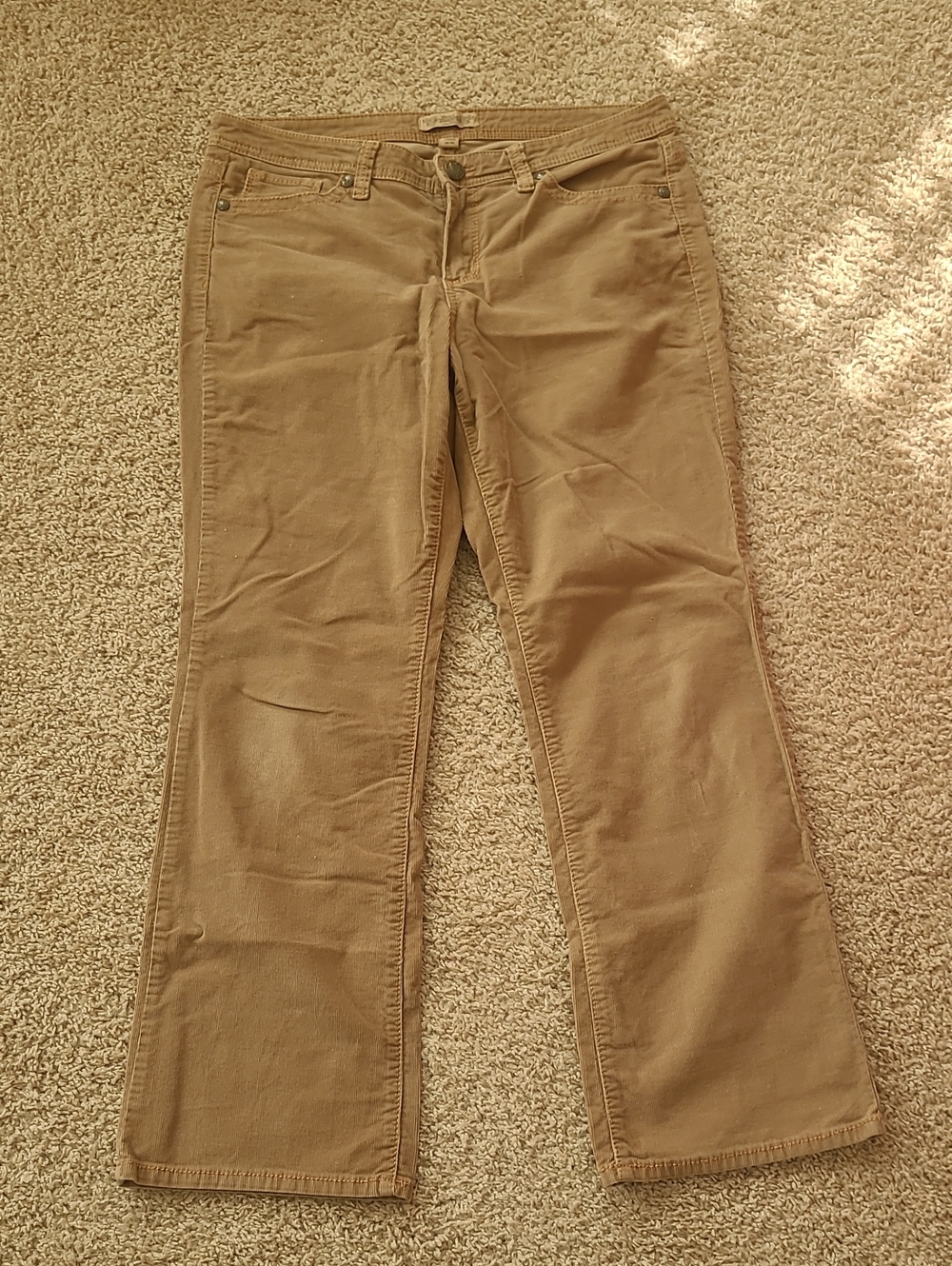 Nine West Women's Bootcut? Corduroy Pants in Tan